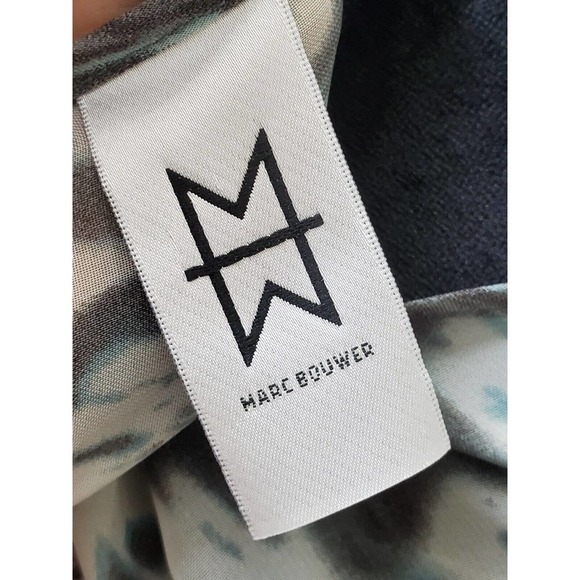 Marc Bouwer Multicolor Long Sleeve Round Neck Drawstring Top Blouse Size Large - Picture 7 of 12